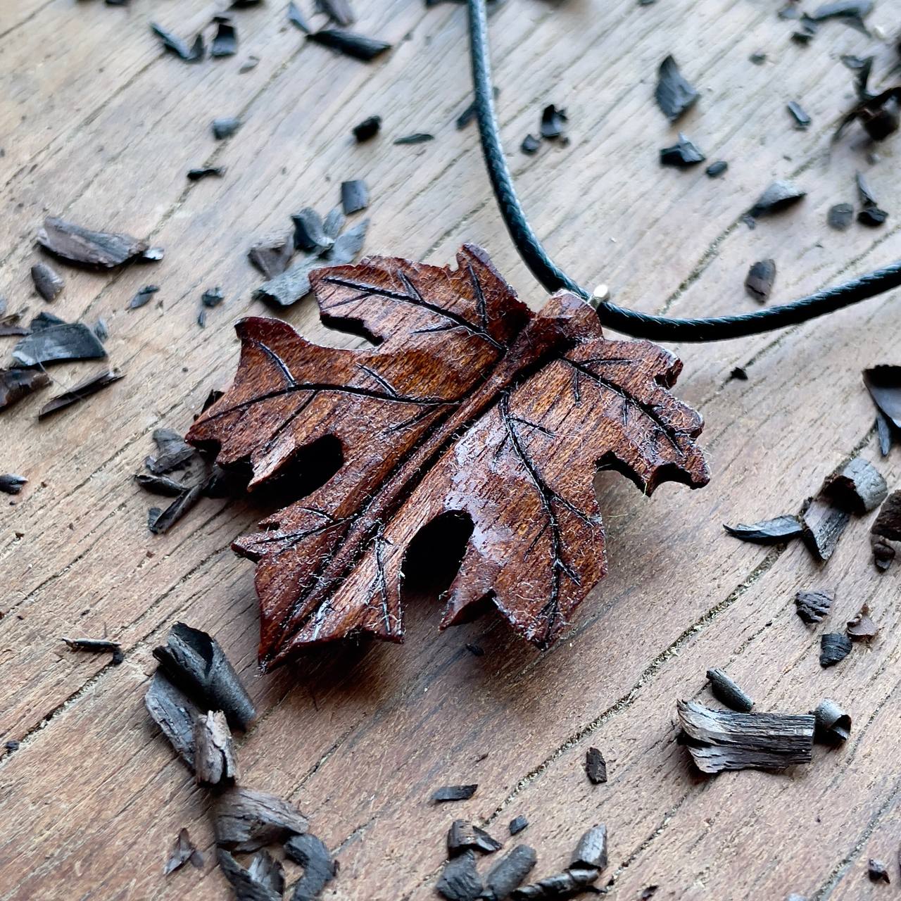 Maple Leaf Pendant - Ember Spirit