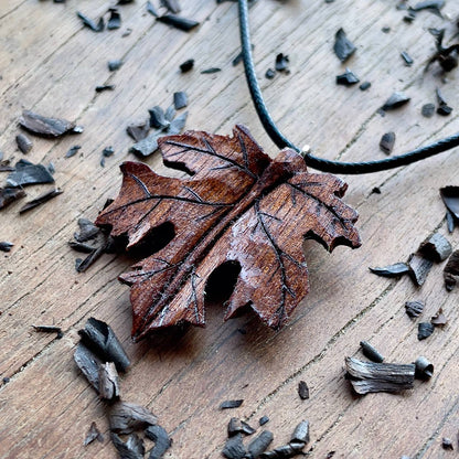 Maple Leaf Pendant - Ember Spirit