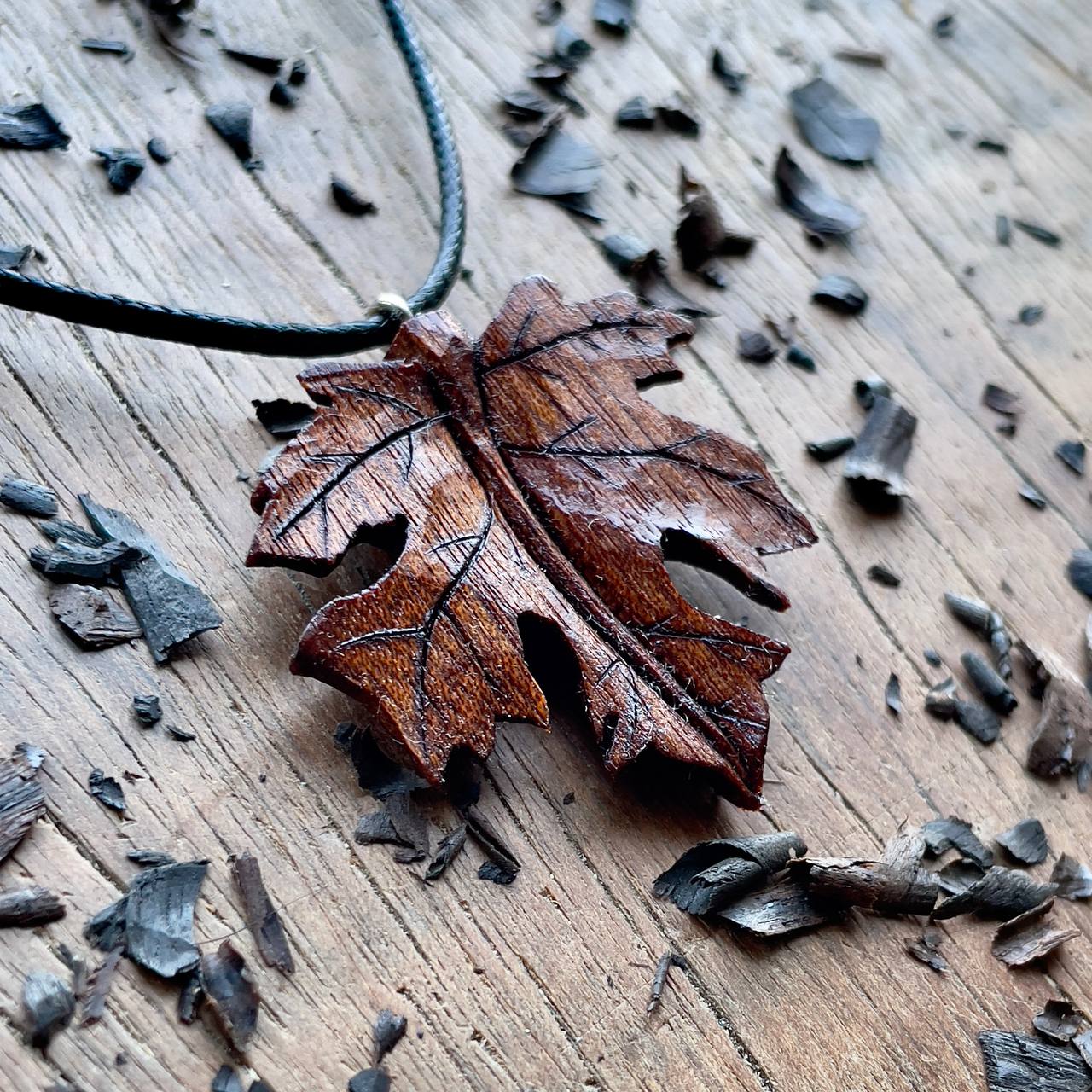Maple Leaf Pendant - Ember Spirit