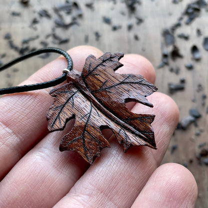 Maple Leaf Pendant - Ember Spirit