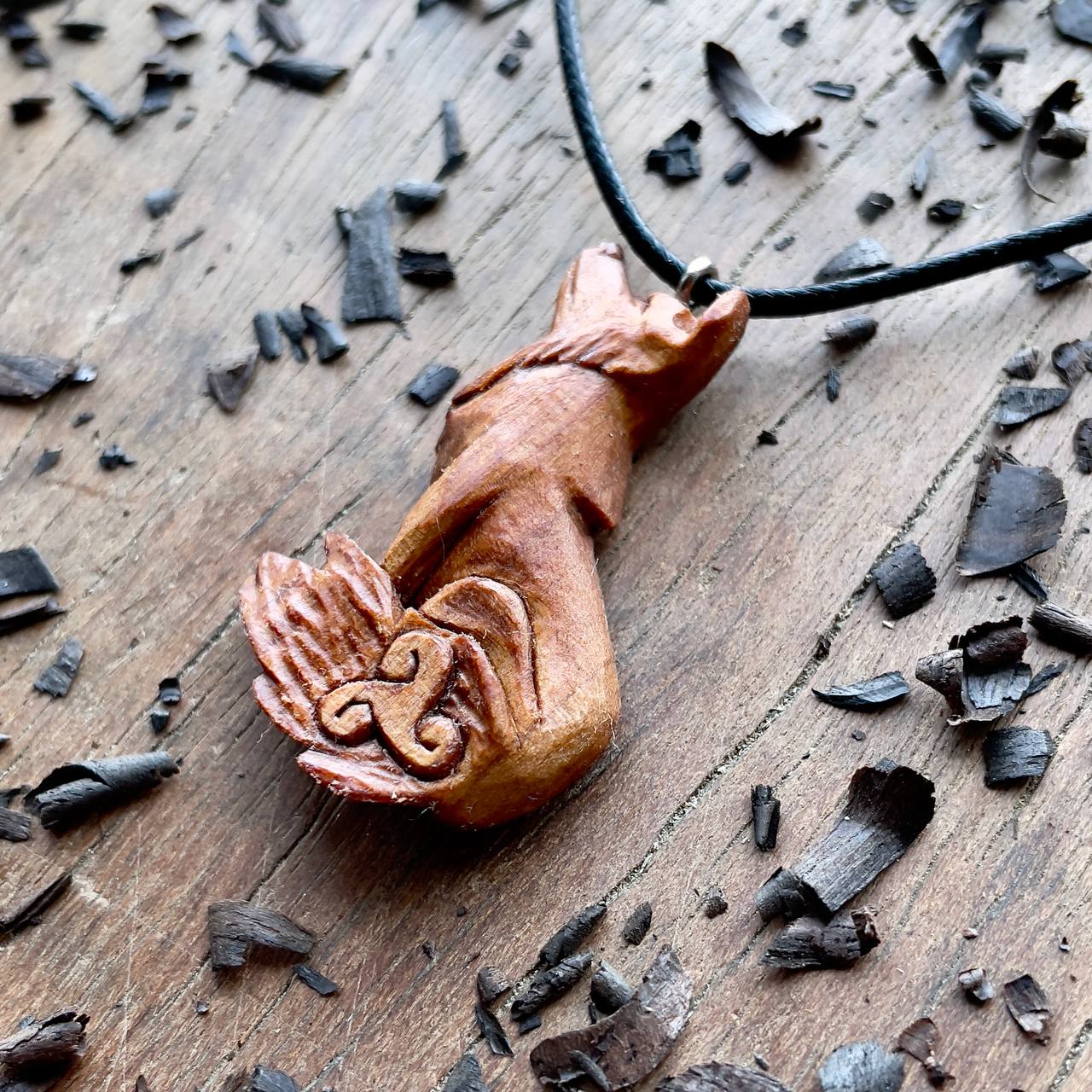 Celtic Fox with Triskelion Pendant