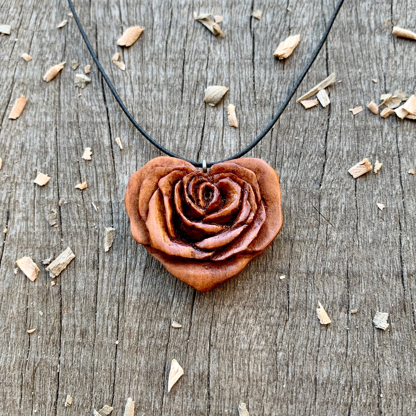 Rose Heart pendant