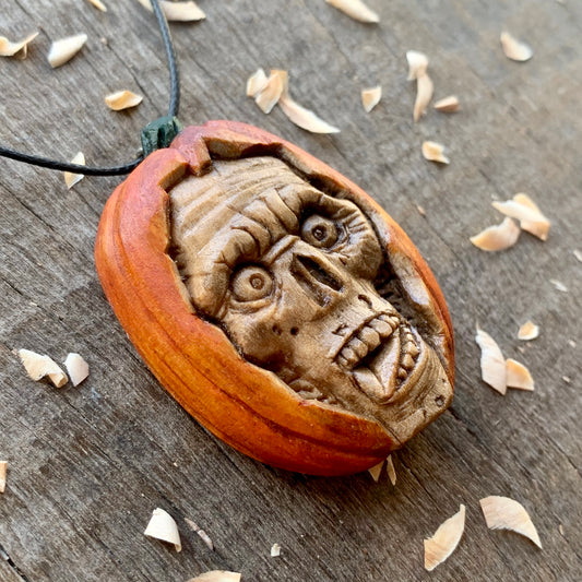 Skull Pumpkin Pendant