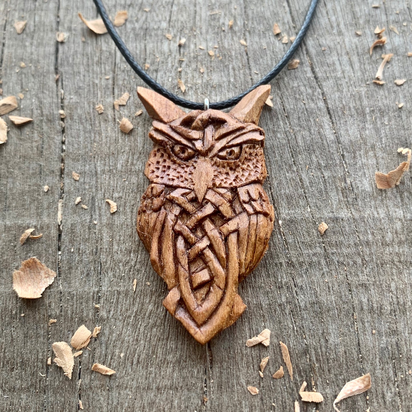 Celtic Style Owl Pendant