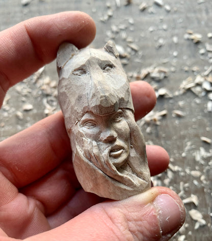 Girl And Wolf Pendant