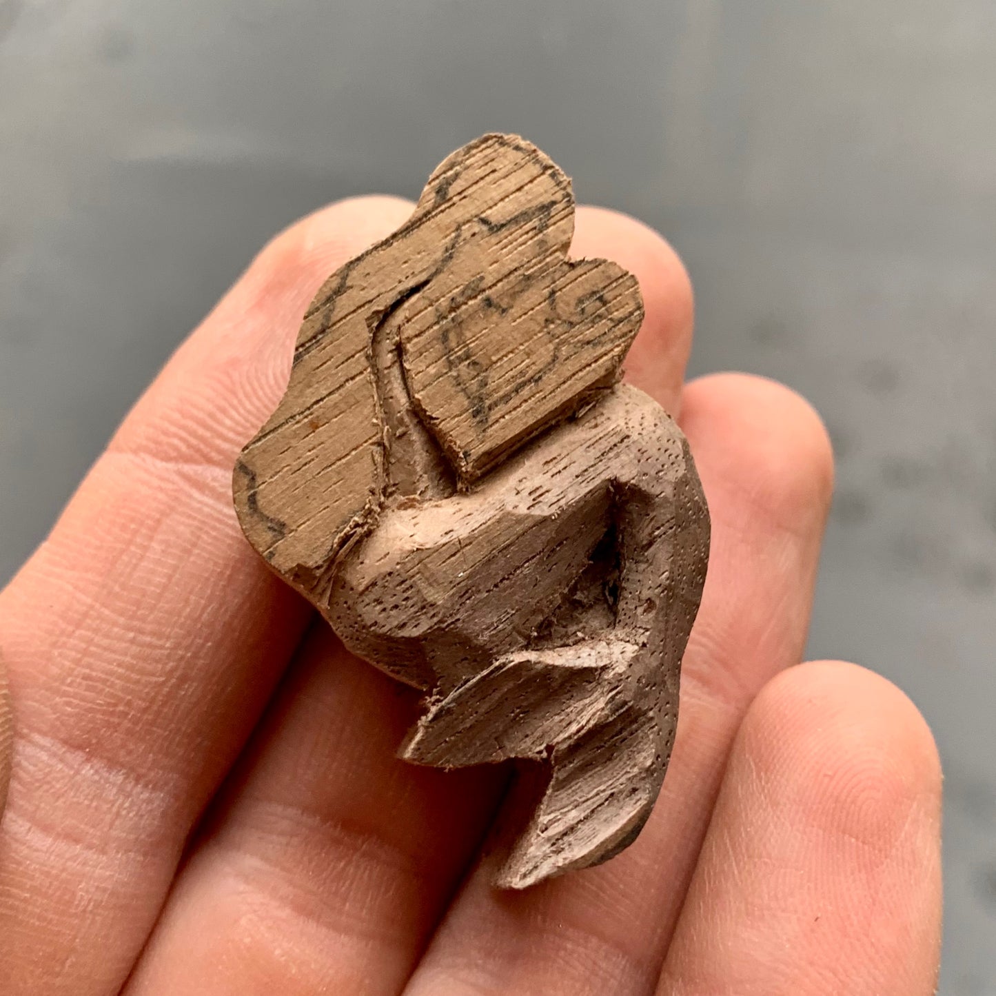 Siren Walnut Wood Pendant