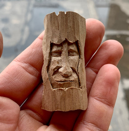 Wooden Spirit Walnut Wood Pendant