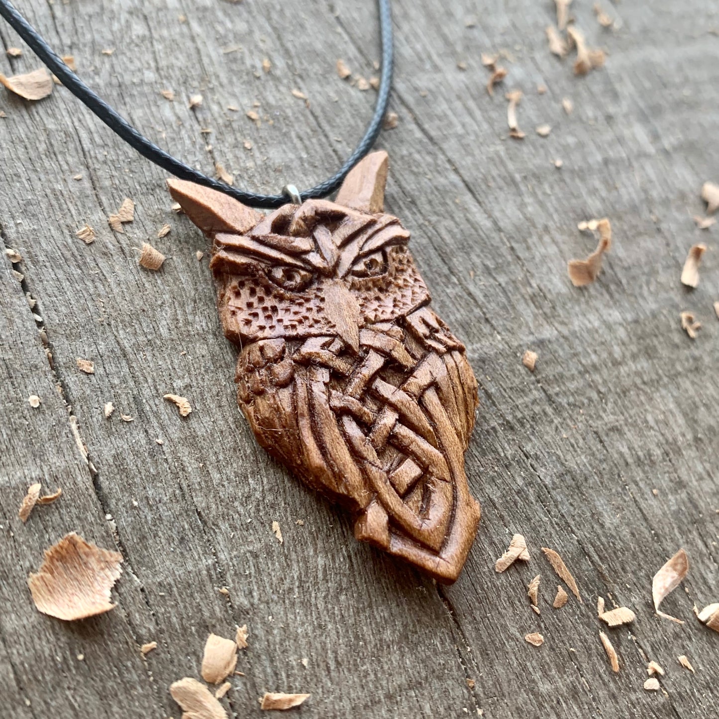 Celtic Style Owl Pendant