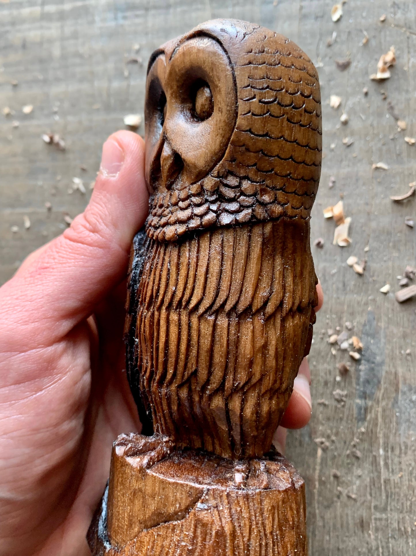 Owl sculpture