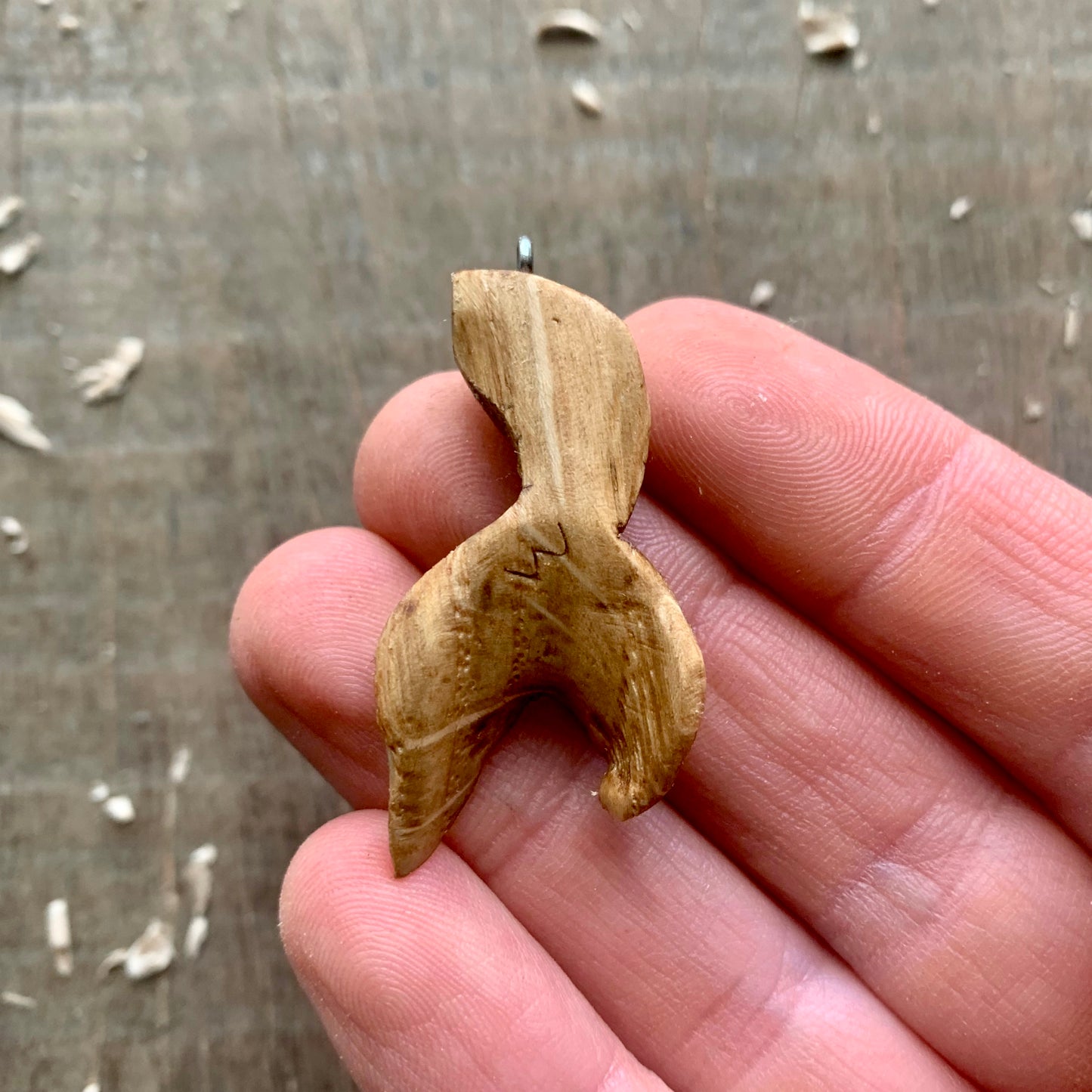 Siren's Tail Oak Wooden Pendant