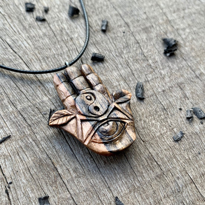 Hand of Fatima and Yin Yang Pendant