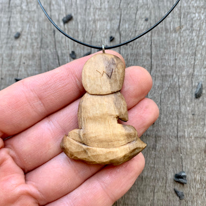 Hand Carved Buddha Pendant