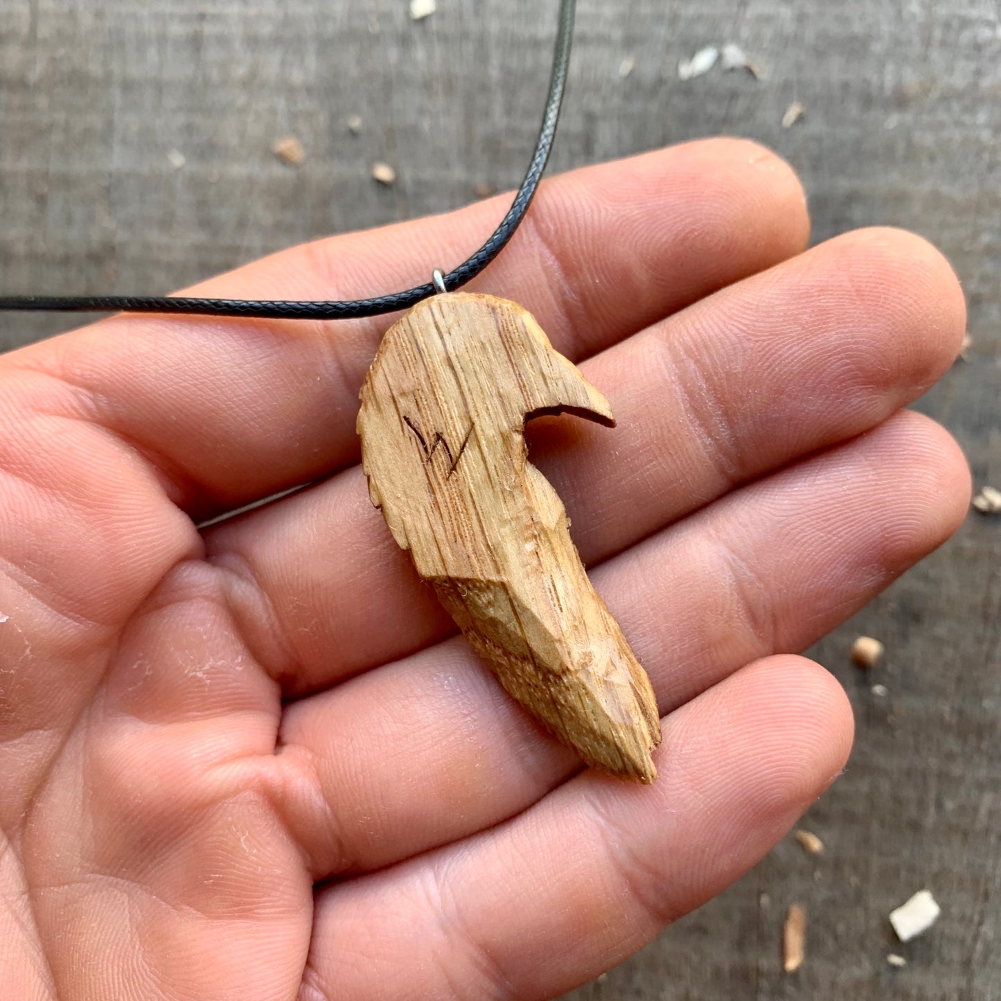 Pigeon Head-Feather Pendant