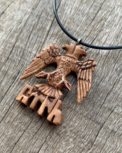 Double headed eagle pendant