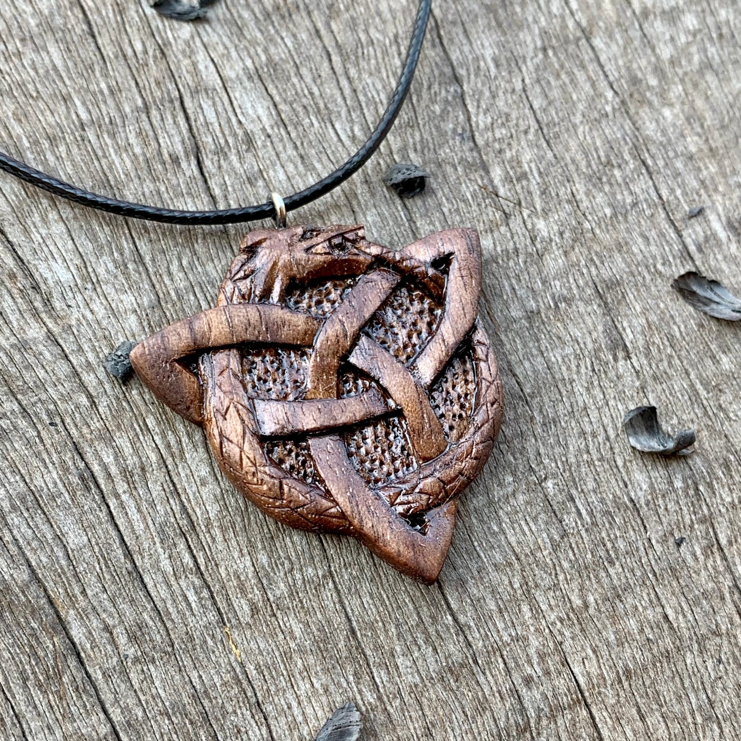 Uroboro Dragon Triquetra Pendant