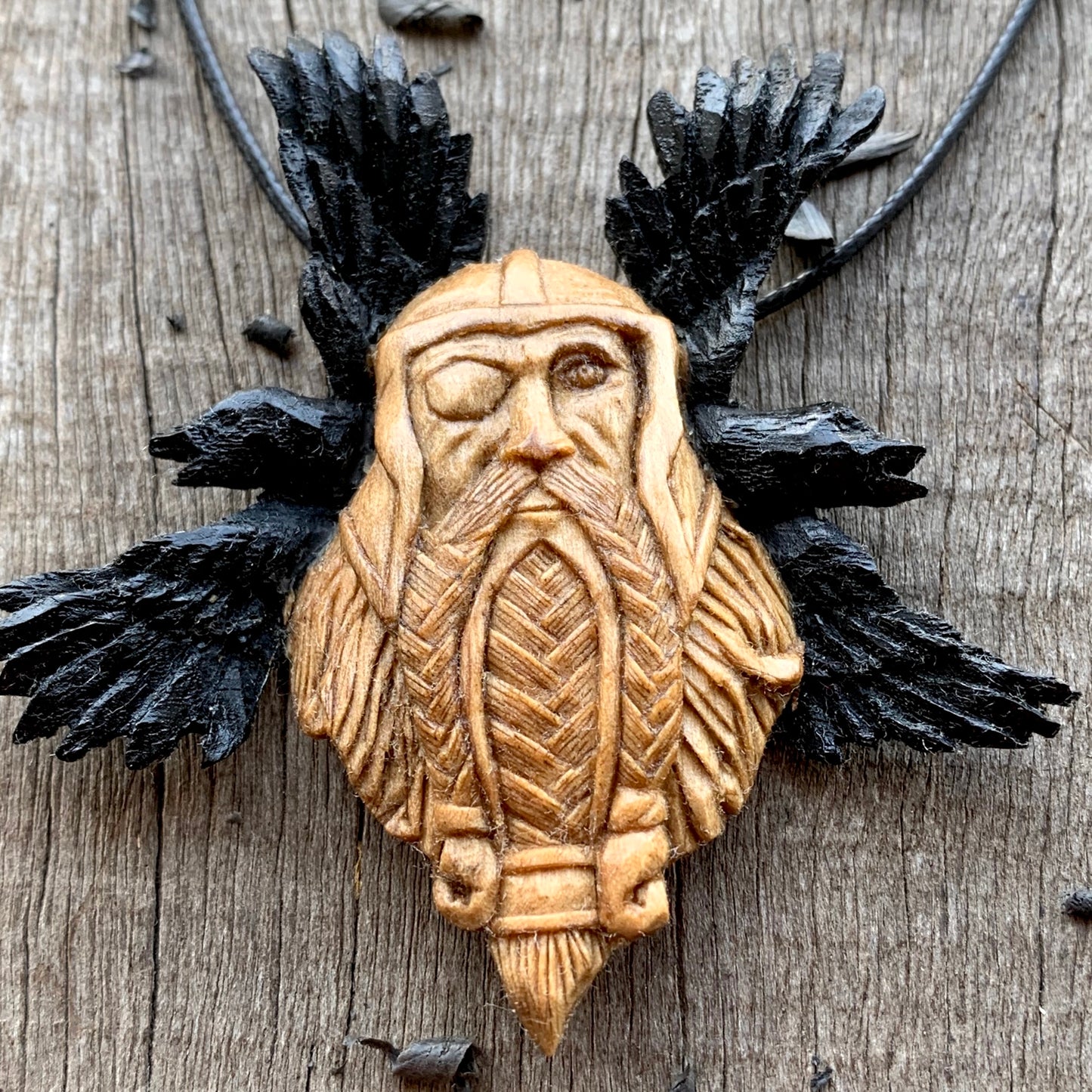 Odin with his Ravens Pendant