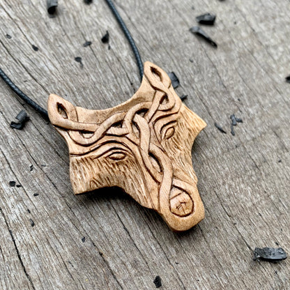 Norse Celtic Wolf Pendant