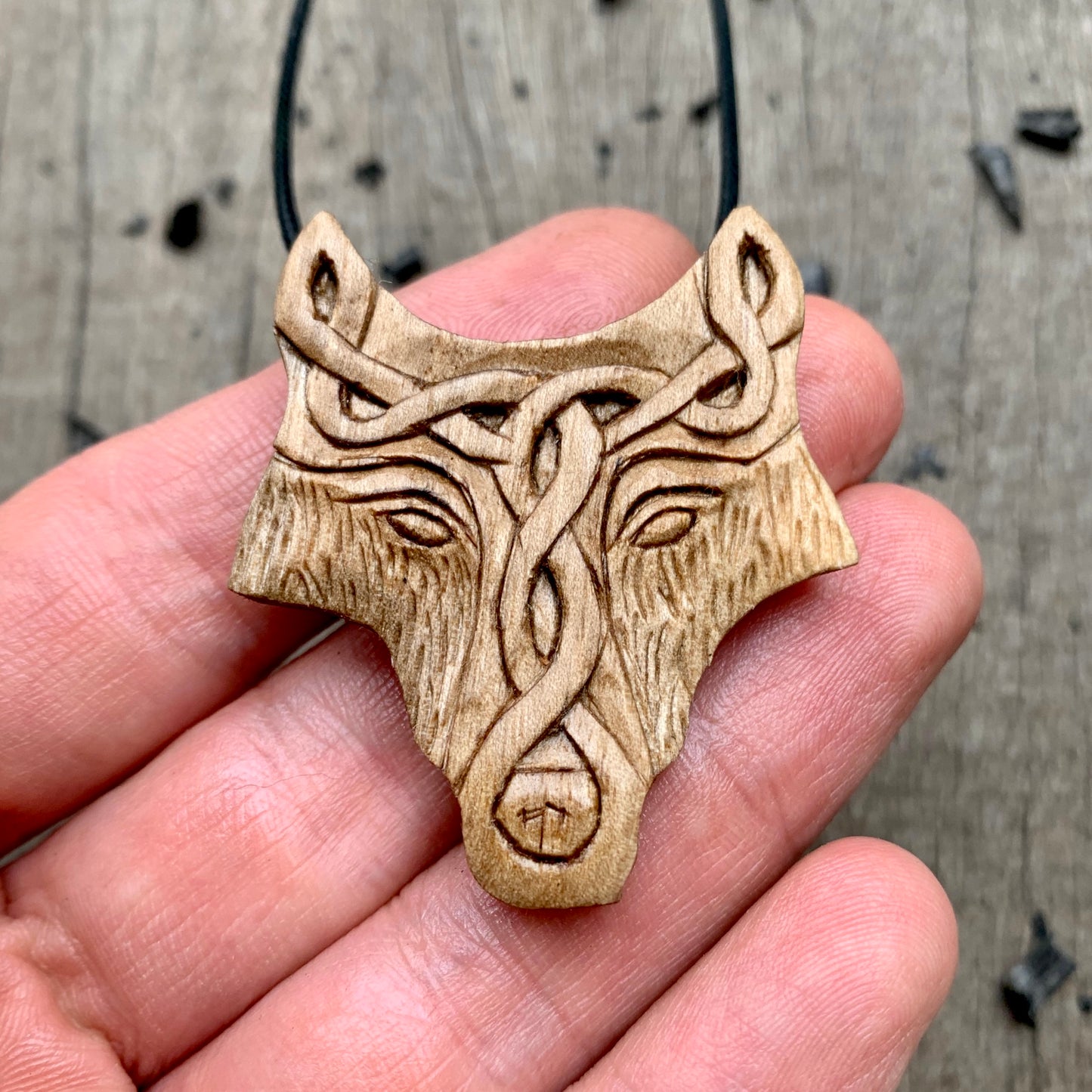 Norse Celtic Wolf Pendant