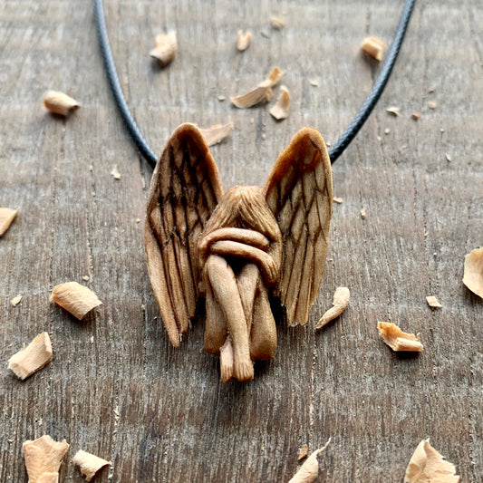 Angel Wood Pendant