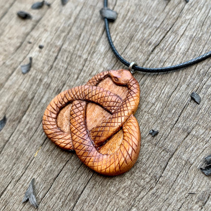 Celtic Knot Snake Pendant