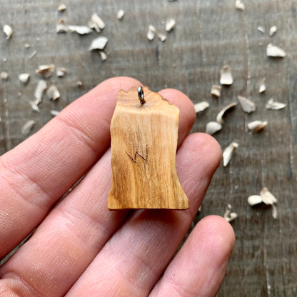 Plum Wood Spirit Pendant