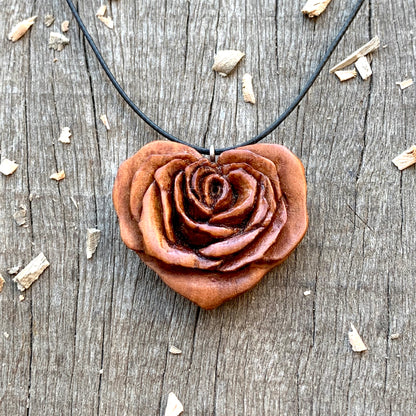 Rose Heart pendant