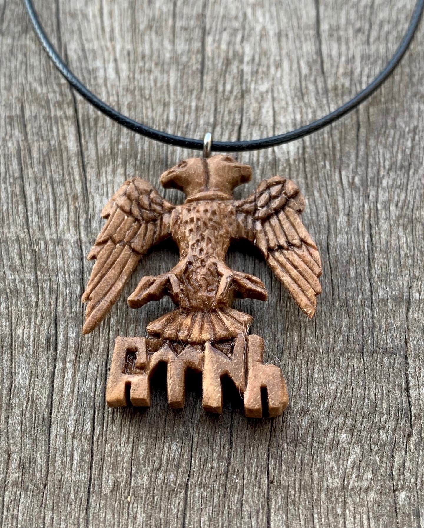 Double headed eagle pendant