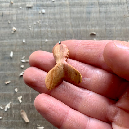 Siren's Tail Plum Wood Pendant