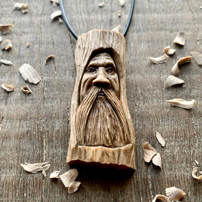 Walnut Wood Old Spirit Pendant