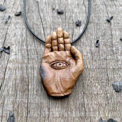 Realistic Hand of Fatima Pendant