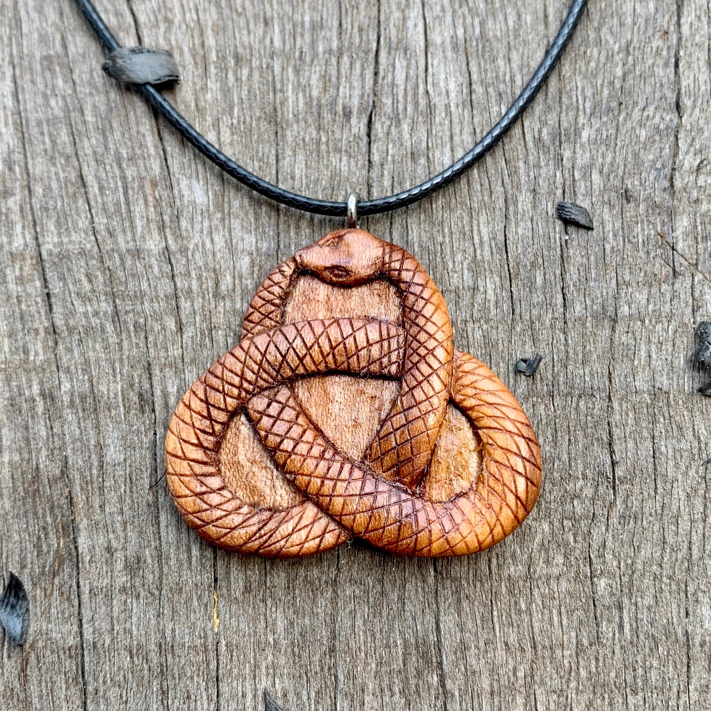 Celtic Knot Snake Pendant