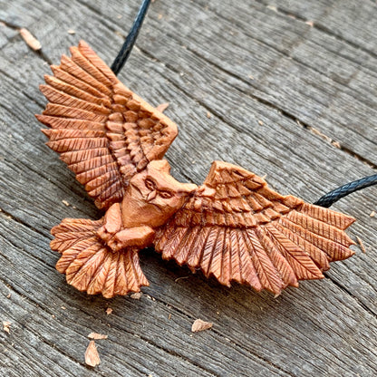 Open Wings Owl Pendant