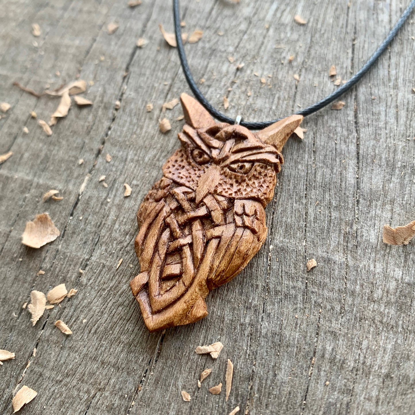 Celtic Style Owl Pendant