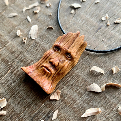 Plum Wood Spirit Pendant