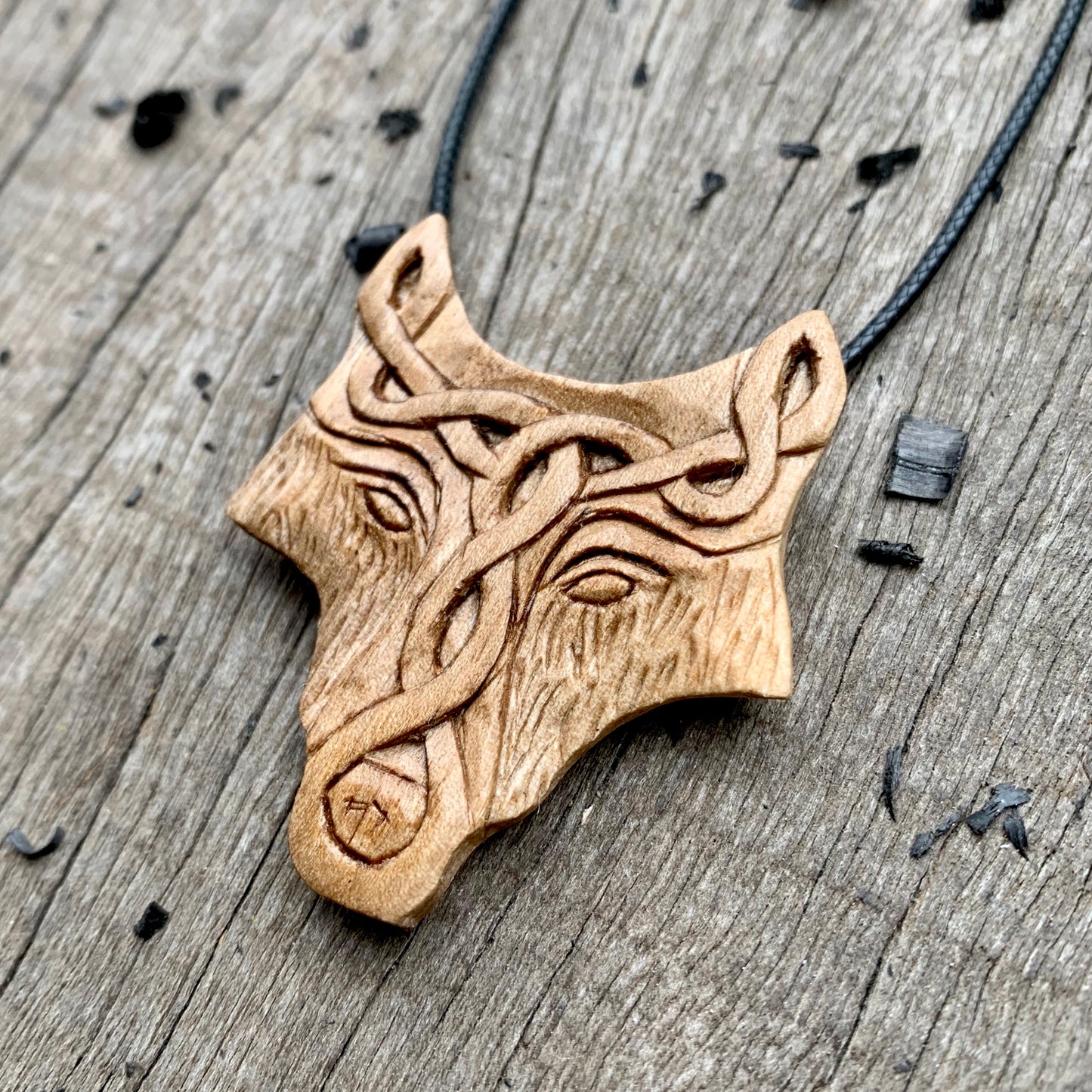 Norse Celtic Wolf Pendant