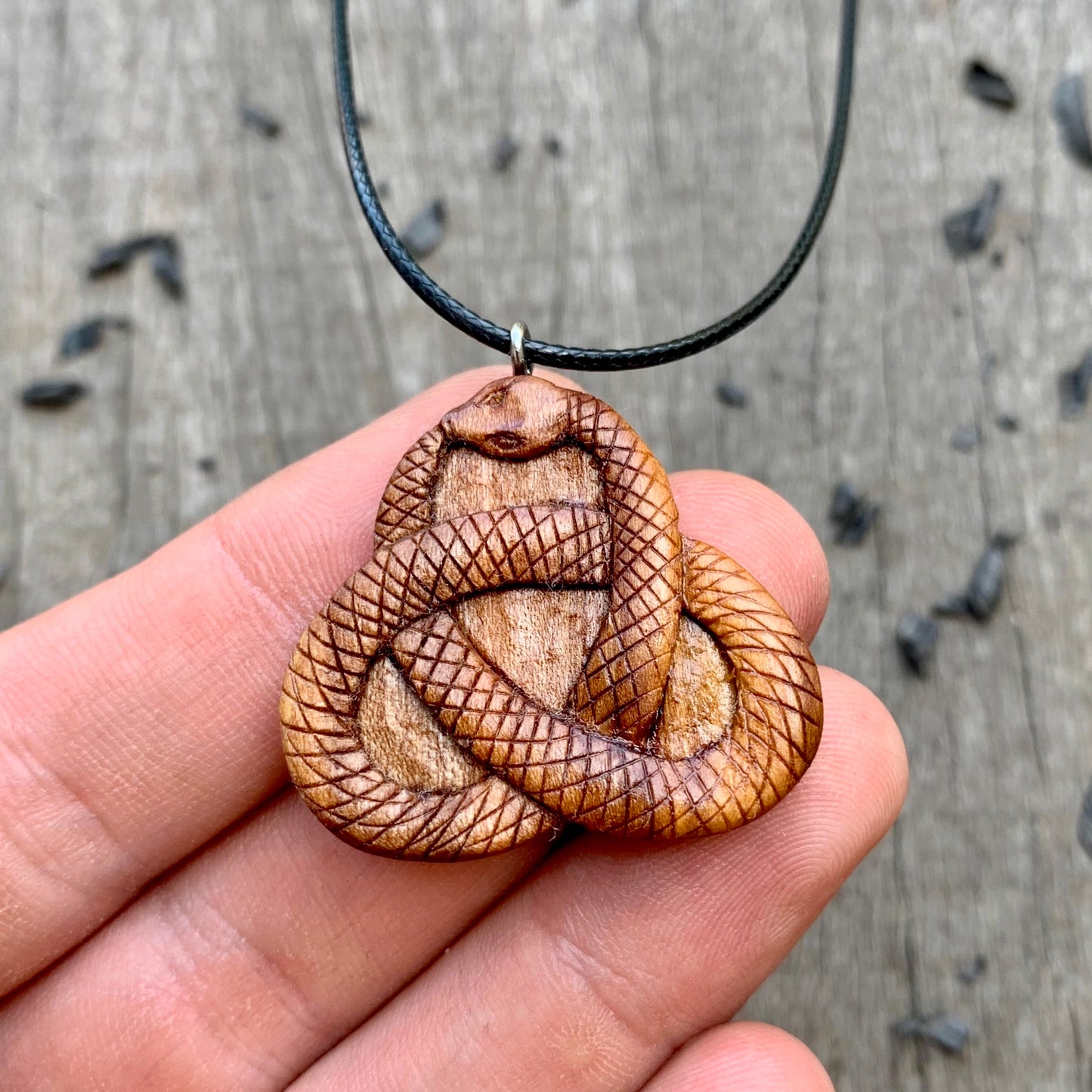 Celtic Knot Snake Pendant