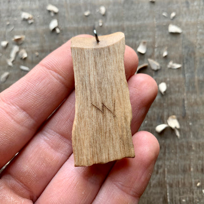 Walnut Wood Old Spirit Pendant