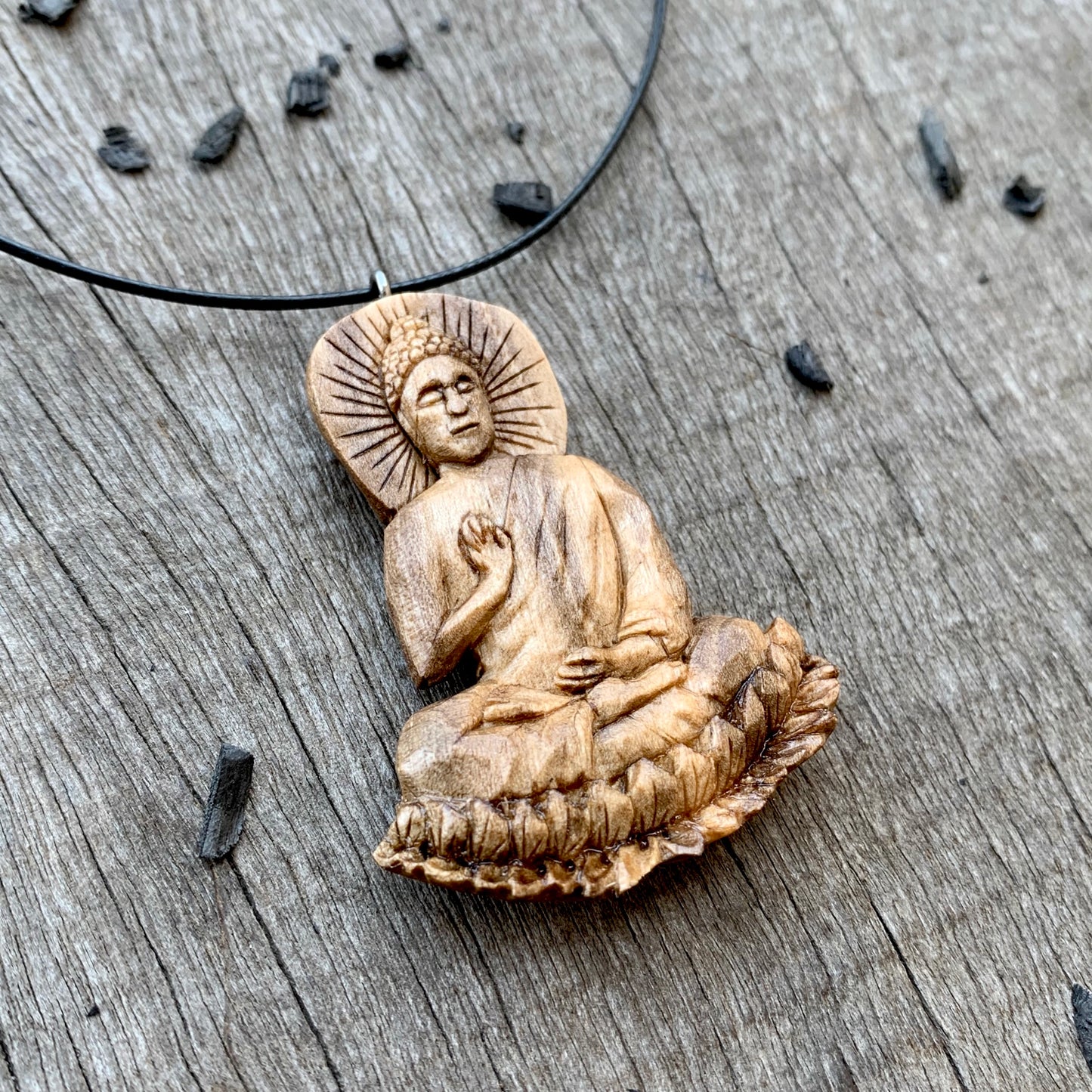 Hand Carved Buddha Pendant