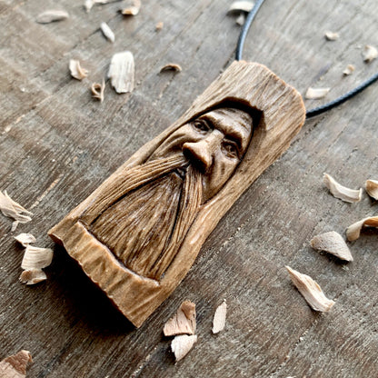 Walnut Wood Old Spirit Pendant