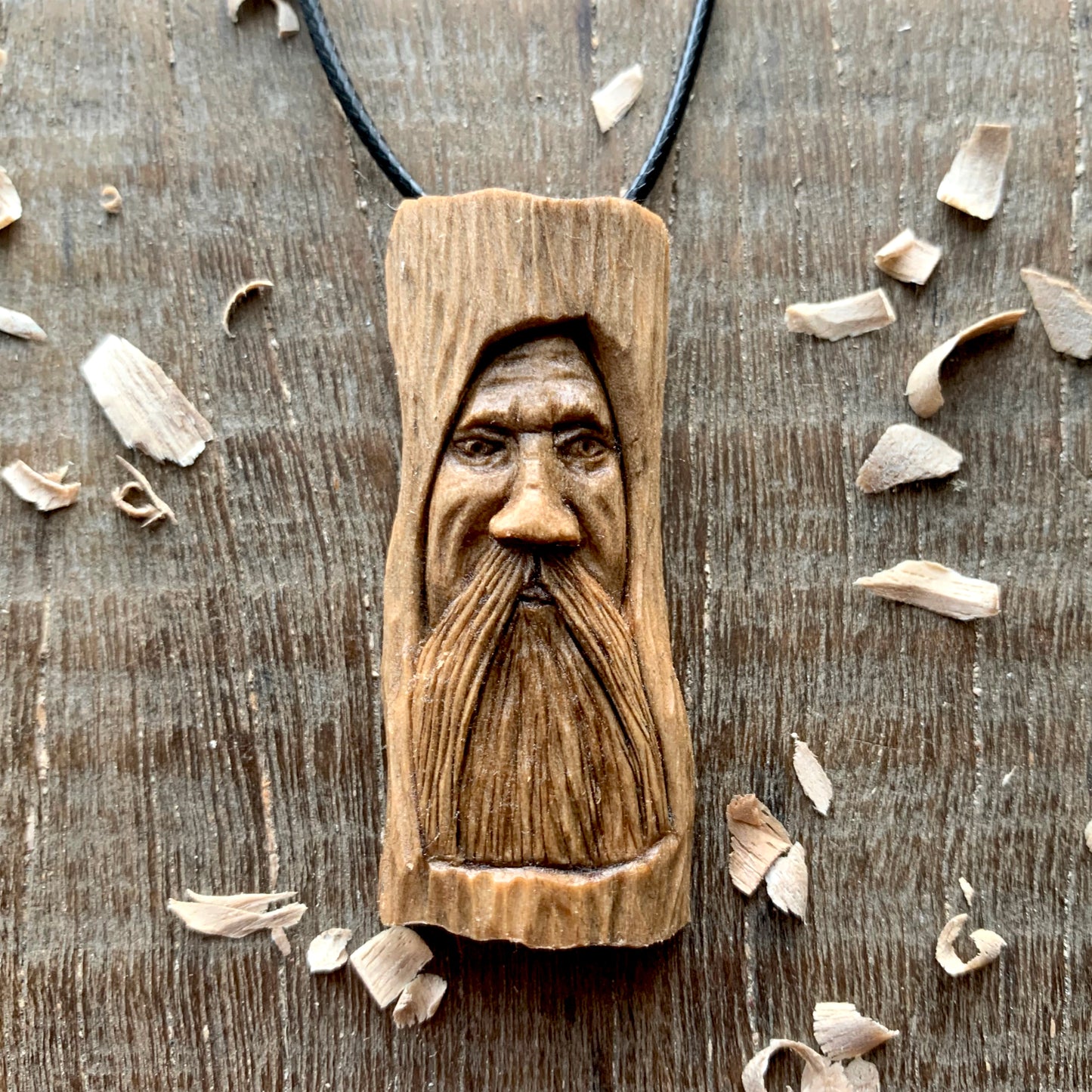 Walnut Wood Old Spirit Pendant