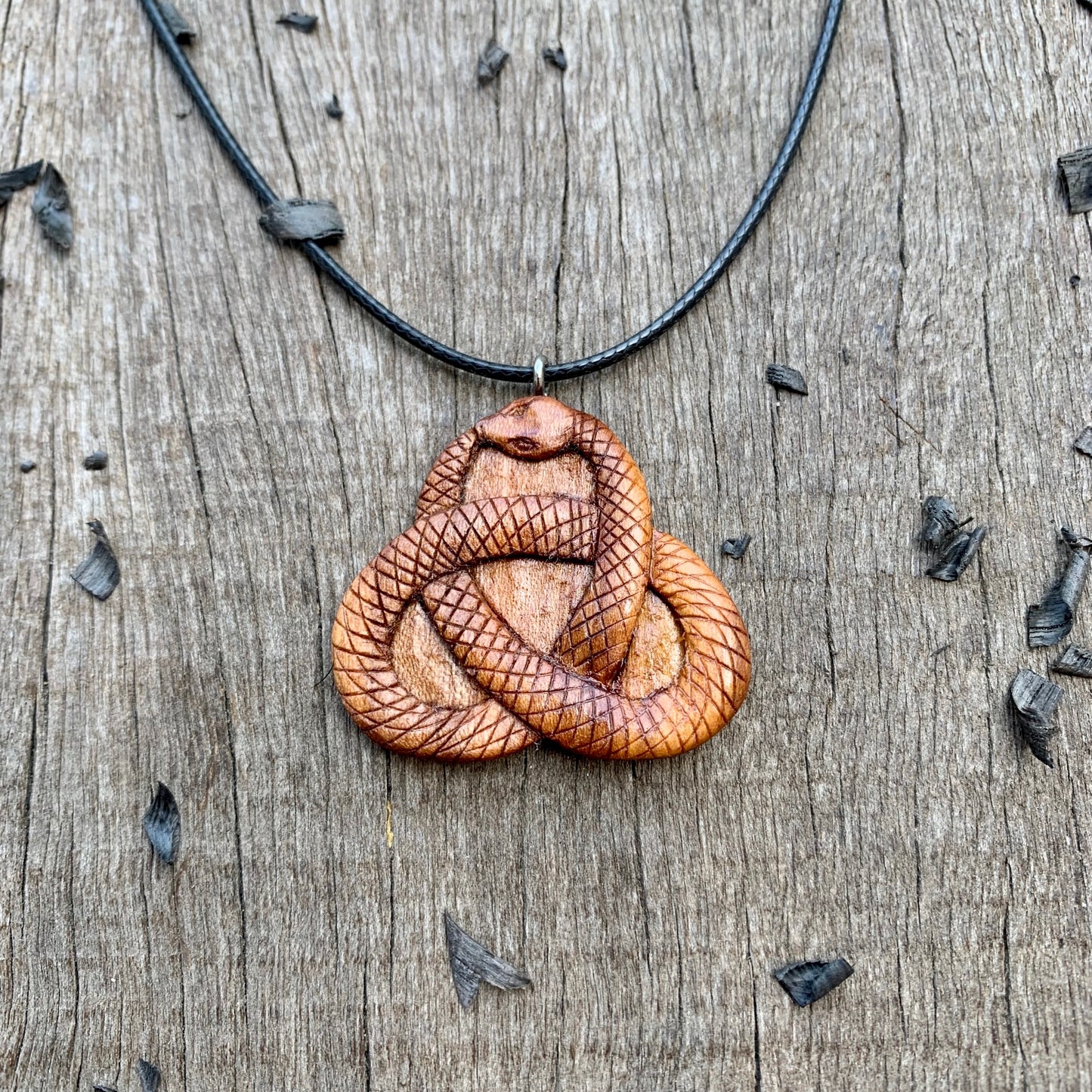 Celtic Knot Snake Pendant