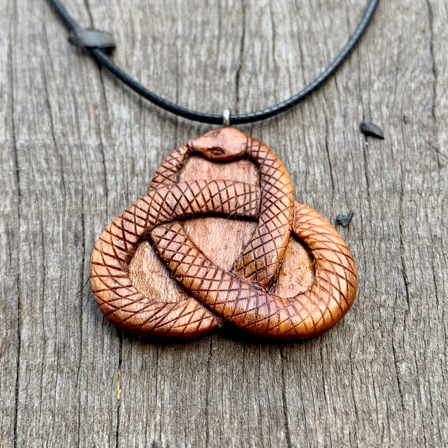 Celtic Knot Snake Pendant