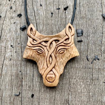 Norse Celtic Wolf Pendant