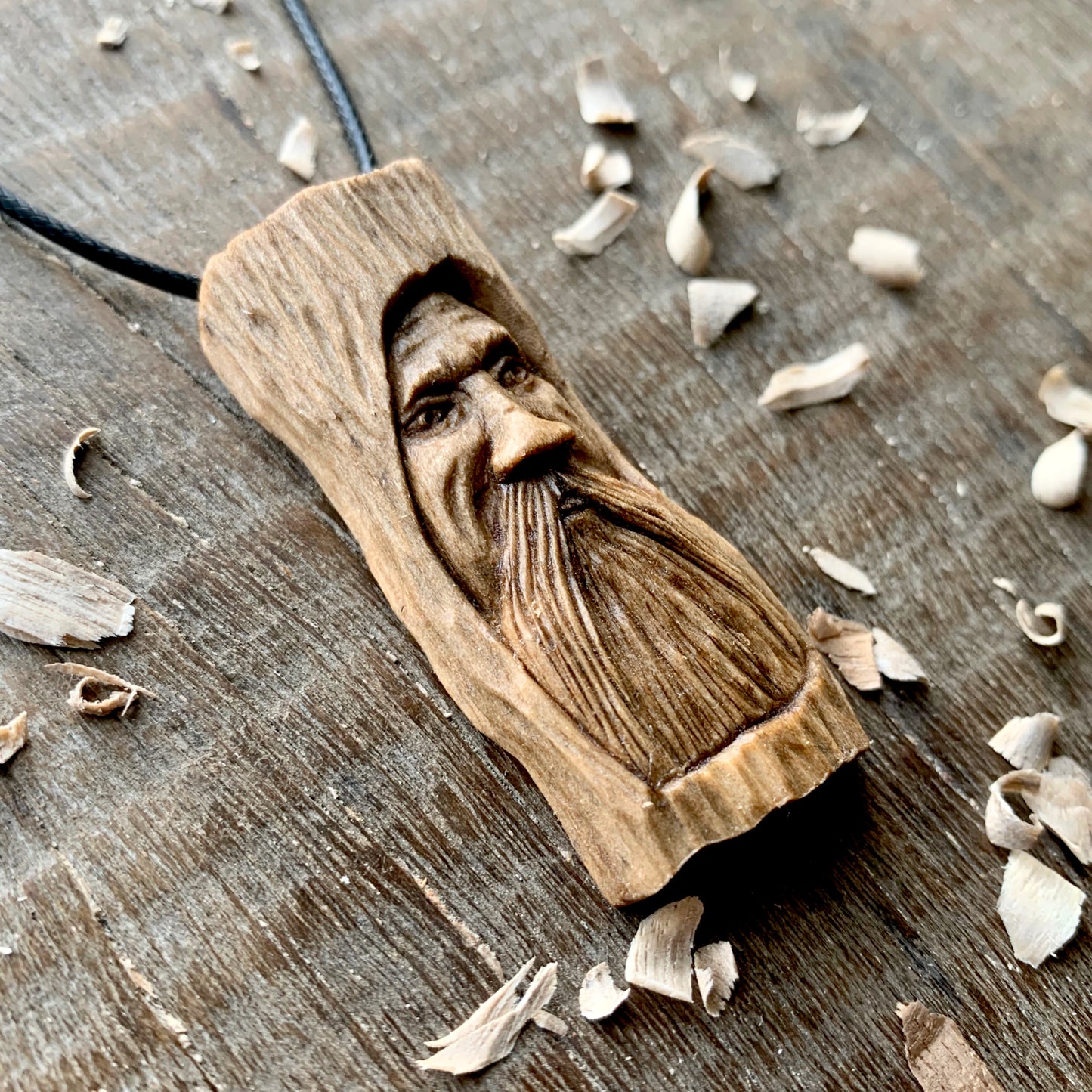 Walnut Wood Old Spirit Pendant