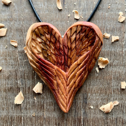 Angel's Wings Heart Shape Pendant