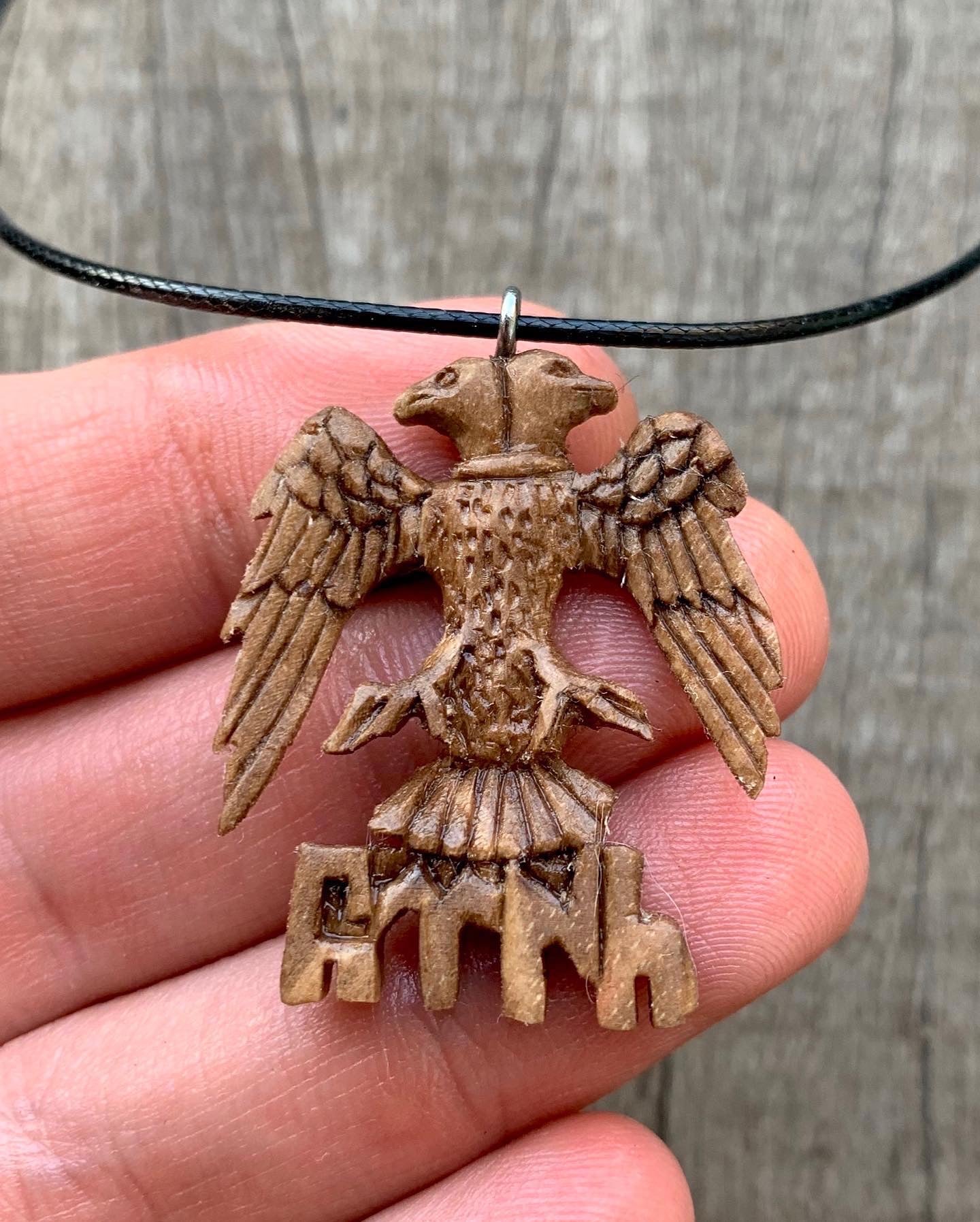 Double headed eagle pendant