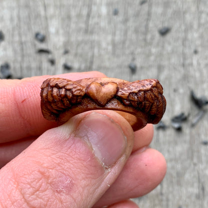 Heart With Wings Ring