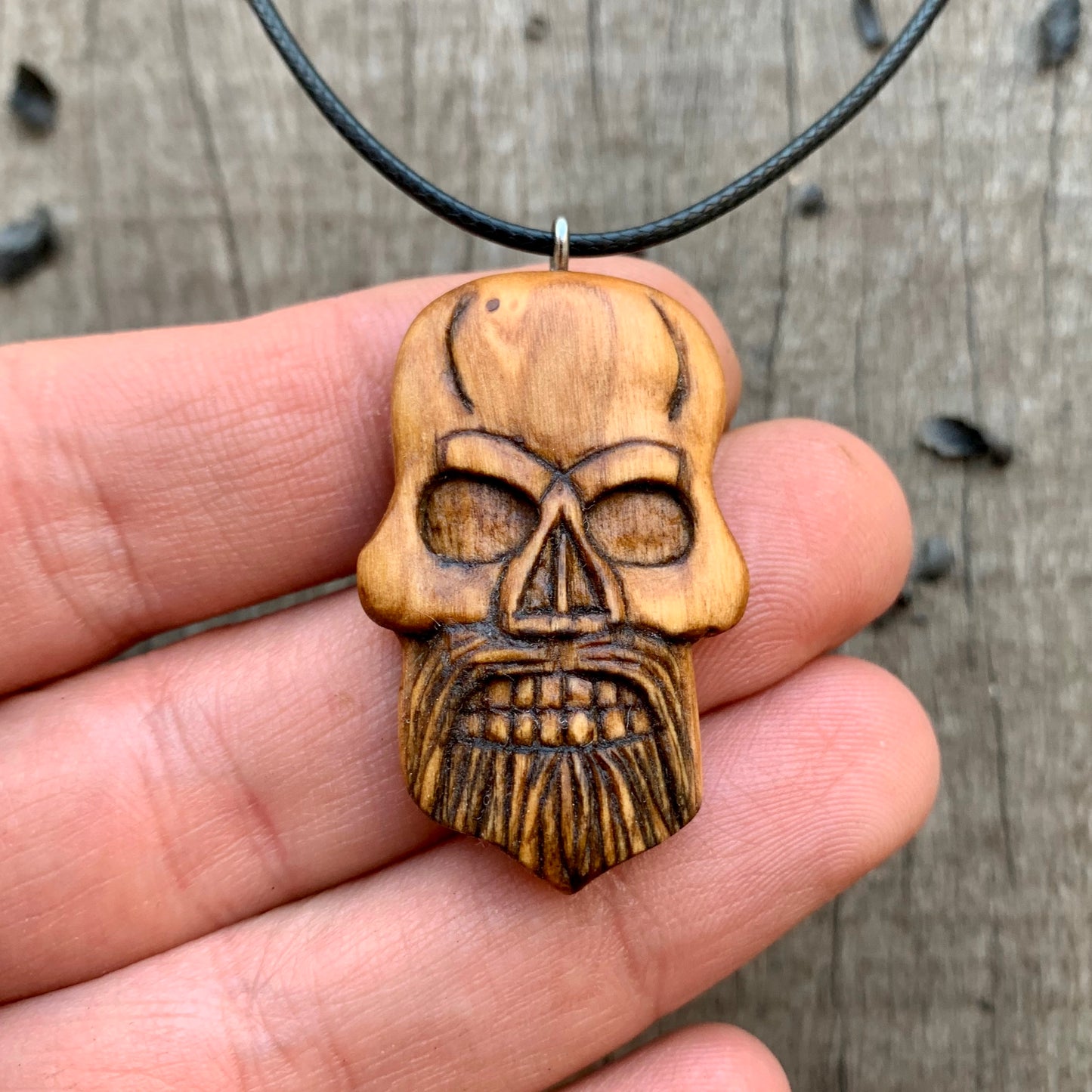 Skull With Beard Pendant