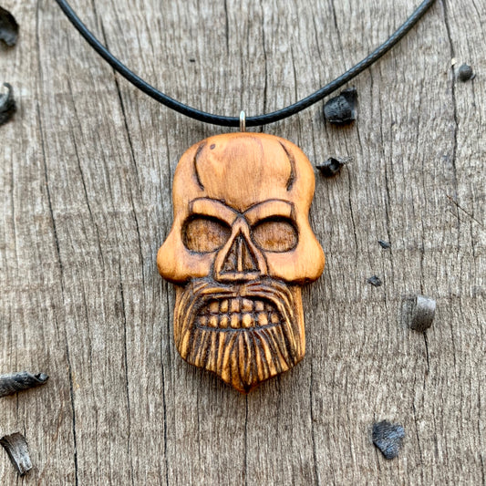 Skull With Beard Pendant