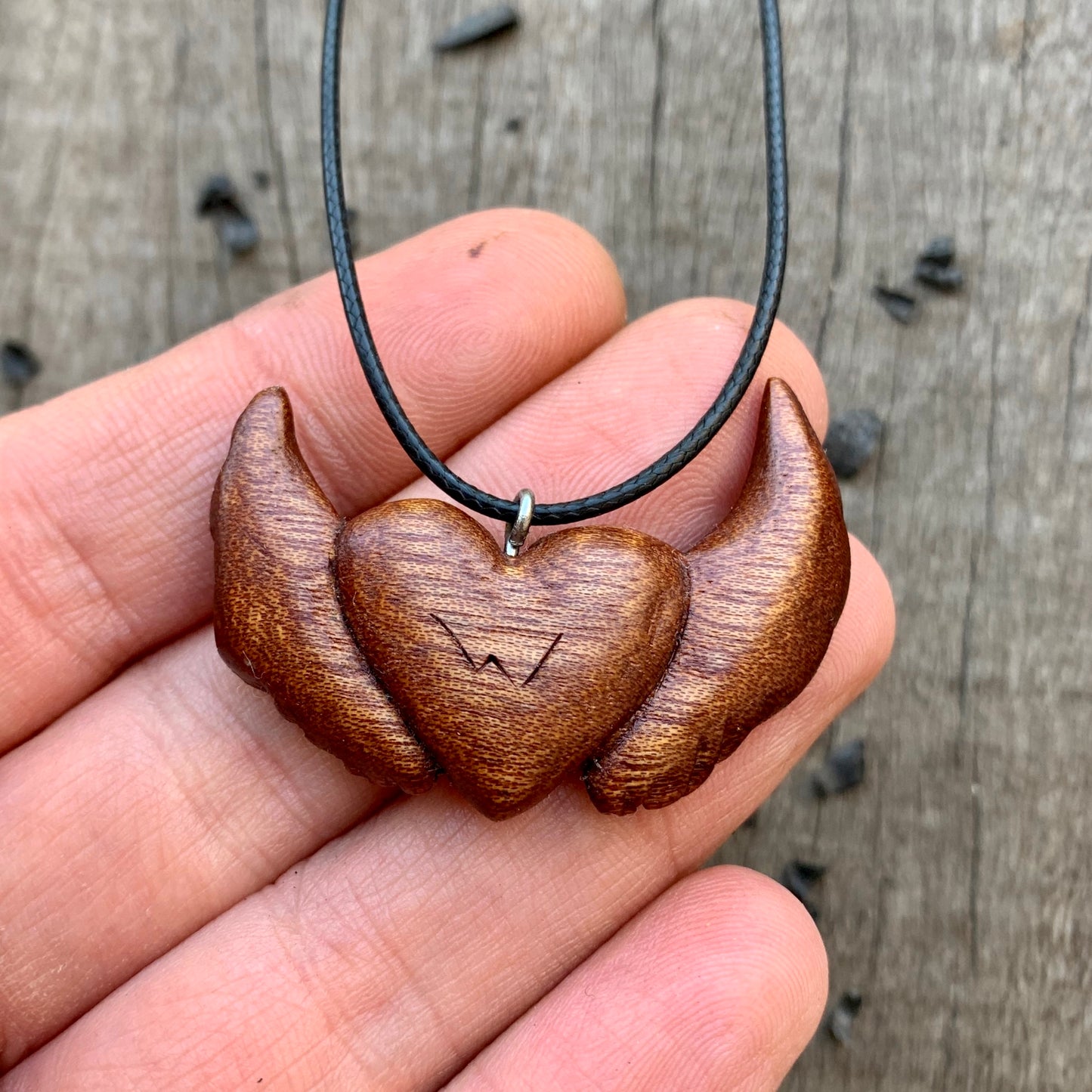 Heart With Wings Pendant Necklace